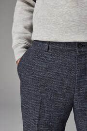 Navy EDIT Textured Bouclé Trousers - Image 5 of 9