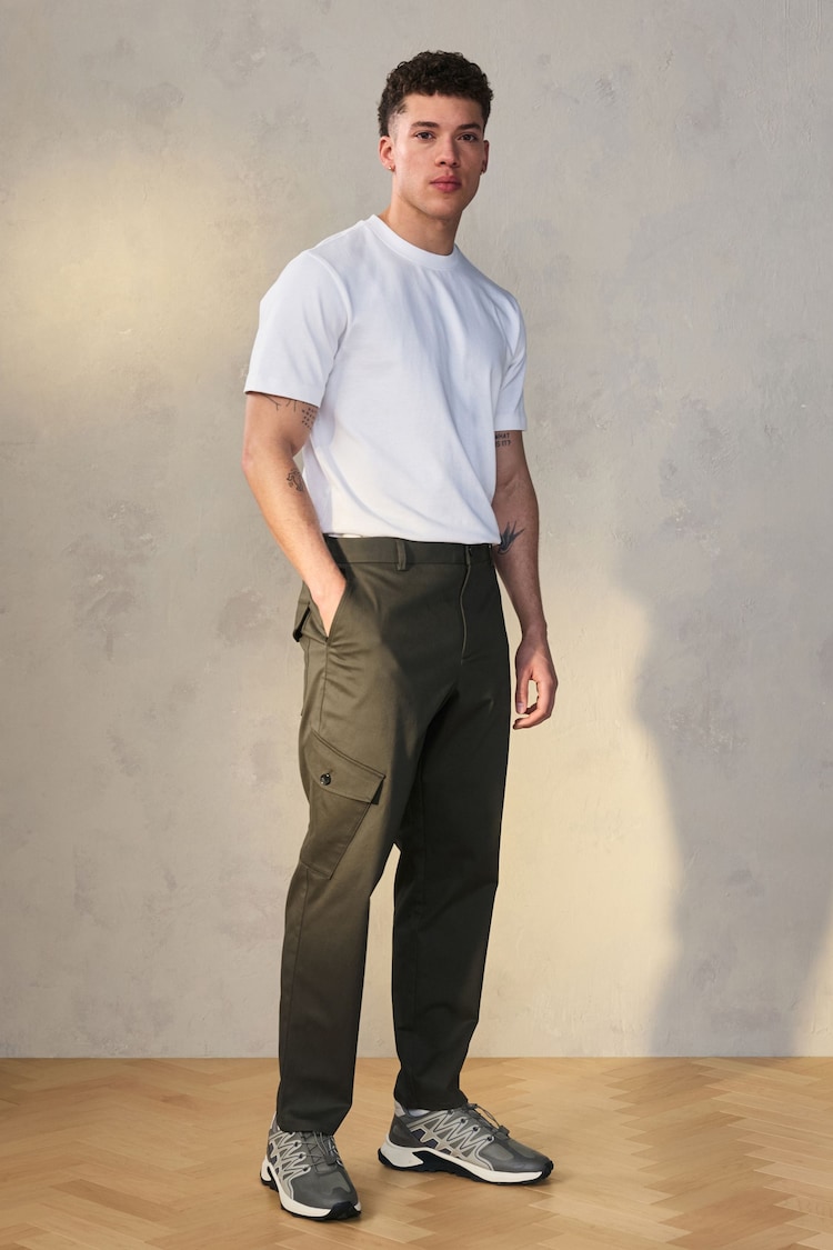 Green EDIT Cargo Trousers - Image 1 of 11