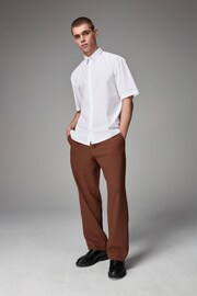 Rust Brown EDIT Relaxed Twill Trousers - Image 1 of 9