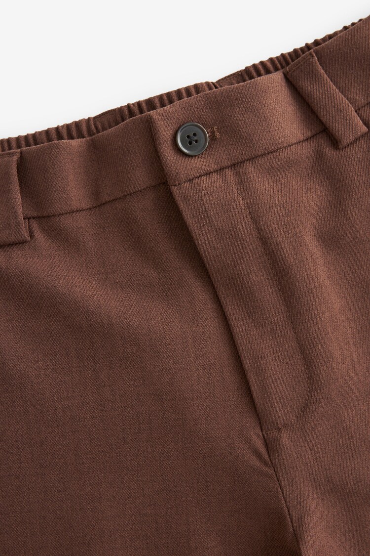 Rust Brown EDIT Relaxed Twill Trousers - Image 7 of 9