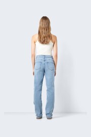 NOISY MAY Blue High Waisted Straight Leg Jeans - Image 2 of 8
