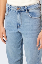 NOISY MAY Blue High Waisted Straight Leg Jeans - Image 5 of 8