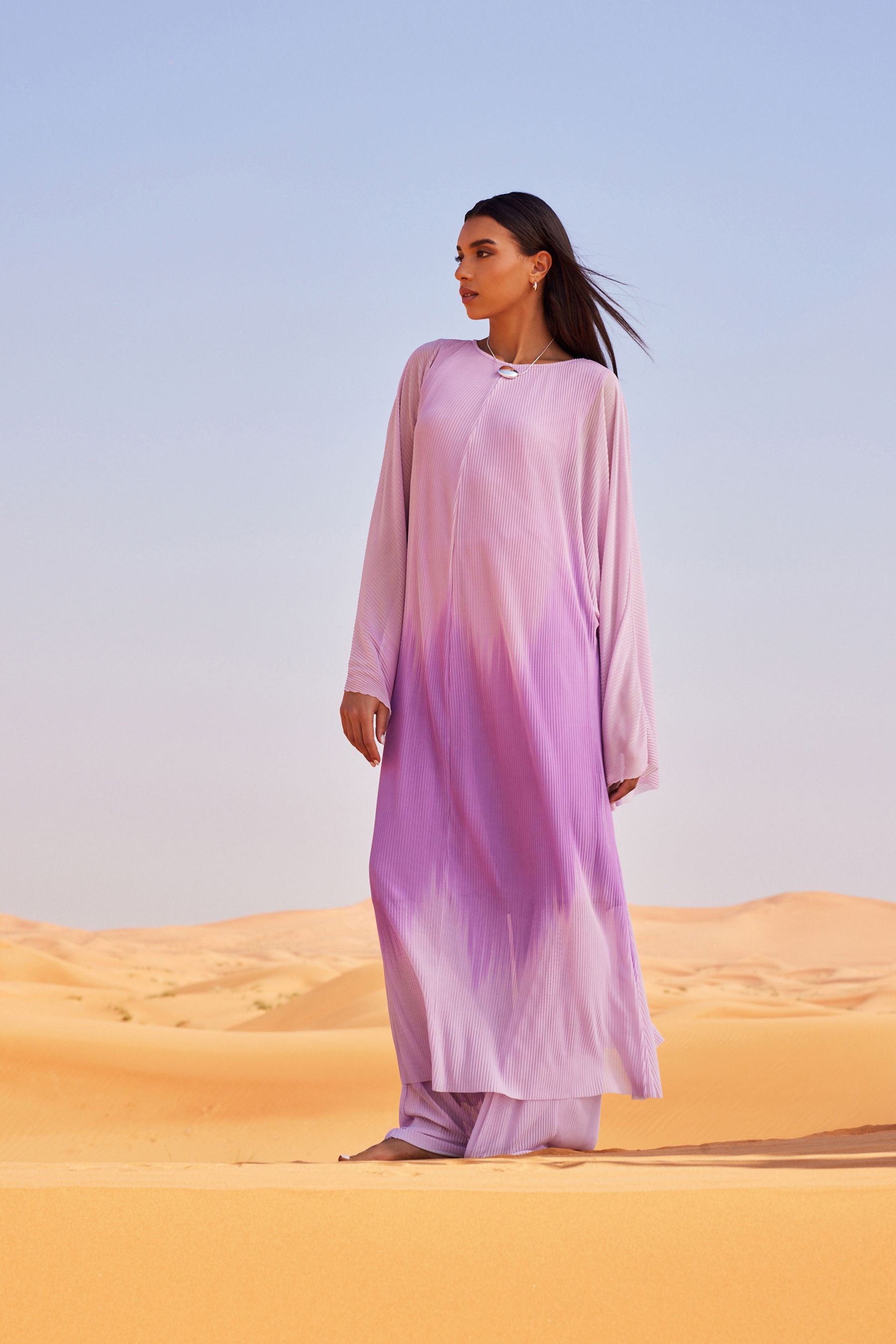 Buy Lilac Purple Wide Leg Plisse Trousers from Next Luxembourg