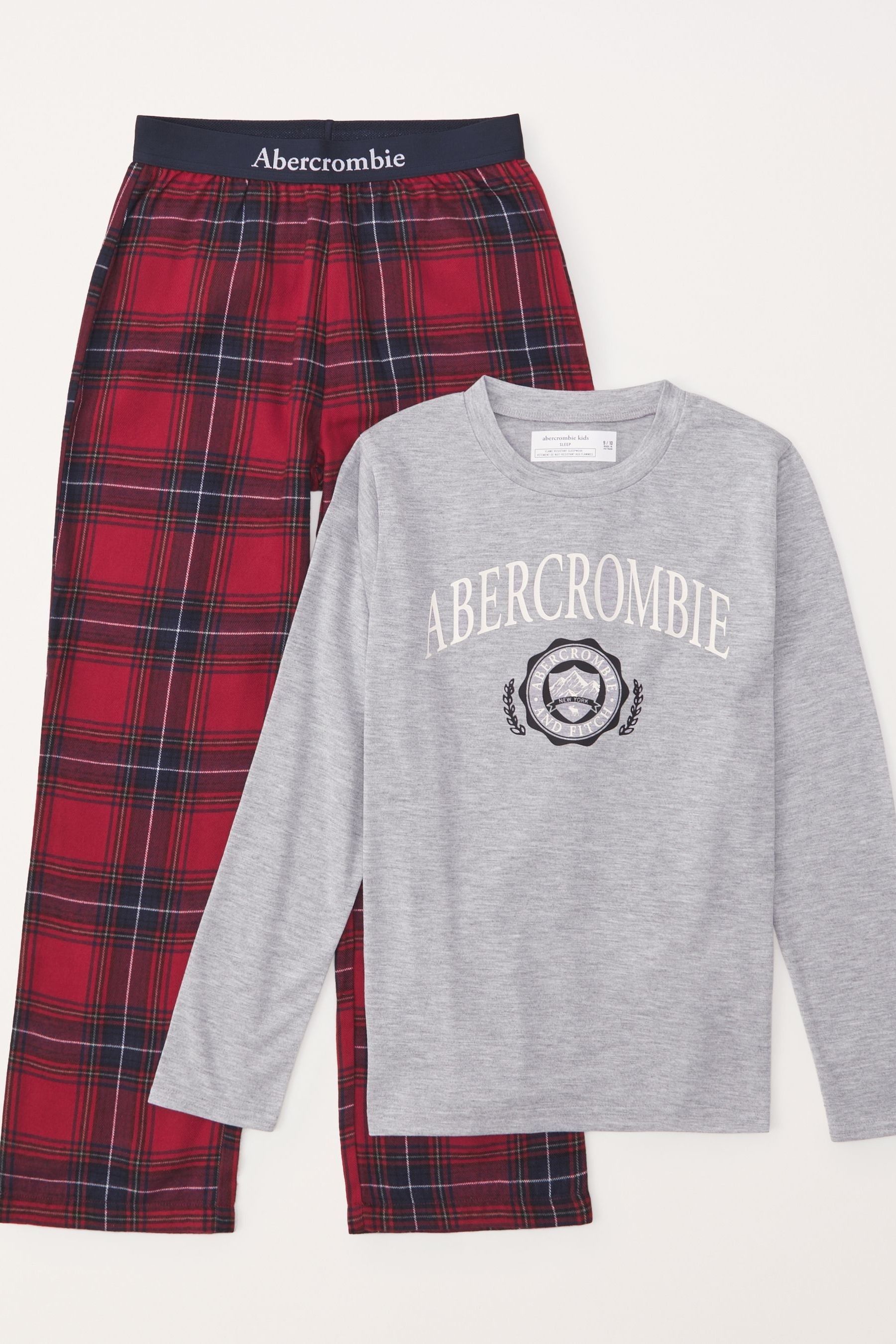 Buy Abercrombie Fitch Boys Red Flannel Pyjamas from Next Luxembourg