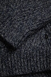 Ted Baker Blue Twisted Engineered Ribbed Jumper - Image 5 of 6