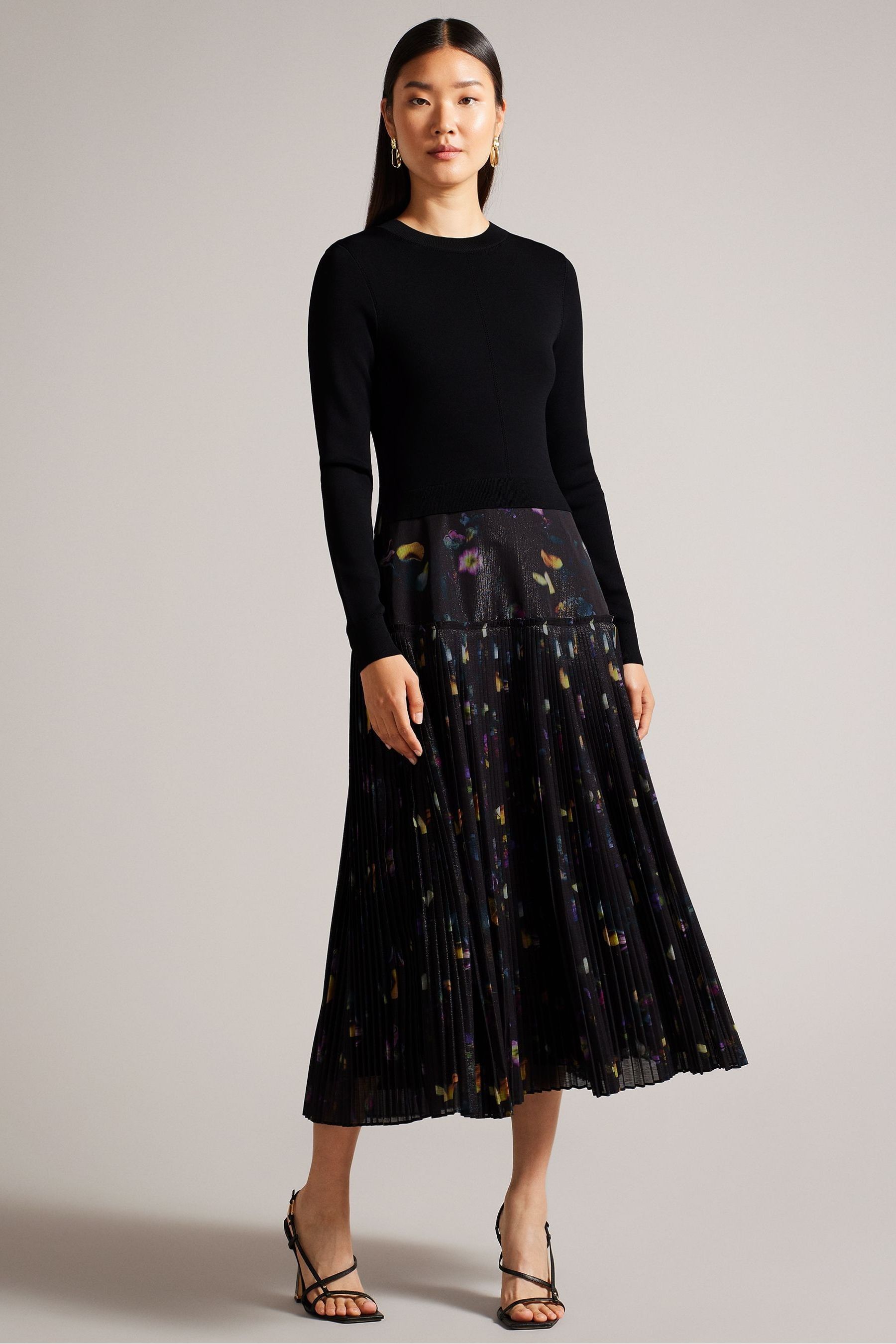 Ted baker pleated skirt dress sales