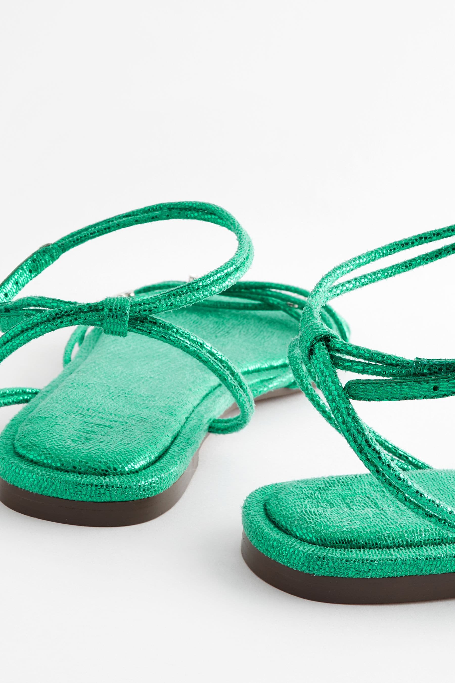 Teal green sandals shop