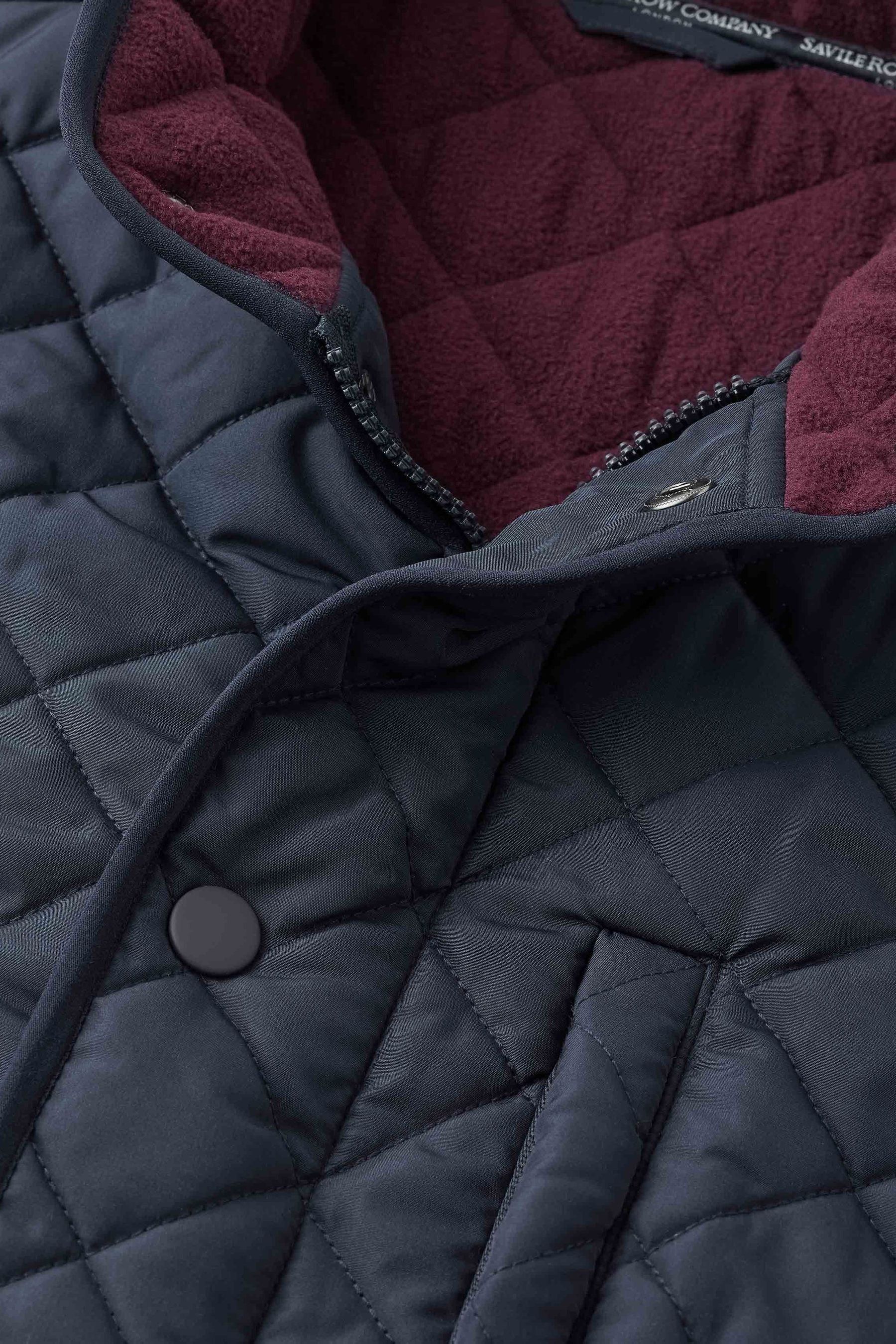 Burgundy quilted jacket mens clearance