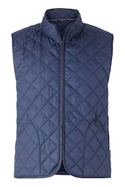 Savile Row Company Navy Blue Quilted Gilet - Image 2 of 5