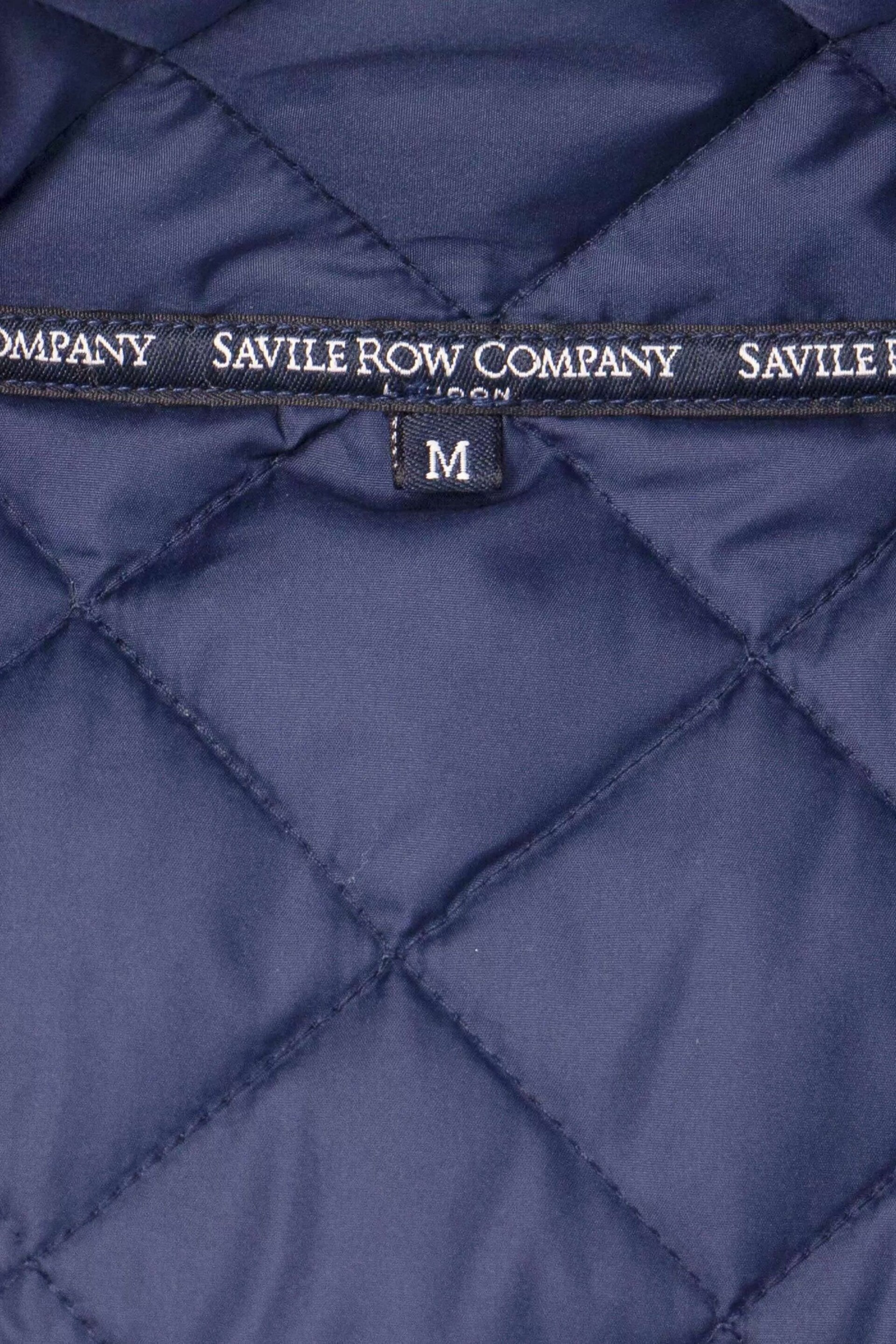 Savile Row Company Navy Blue Quilted Gilet - Image 5 of 5