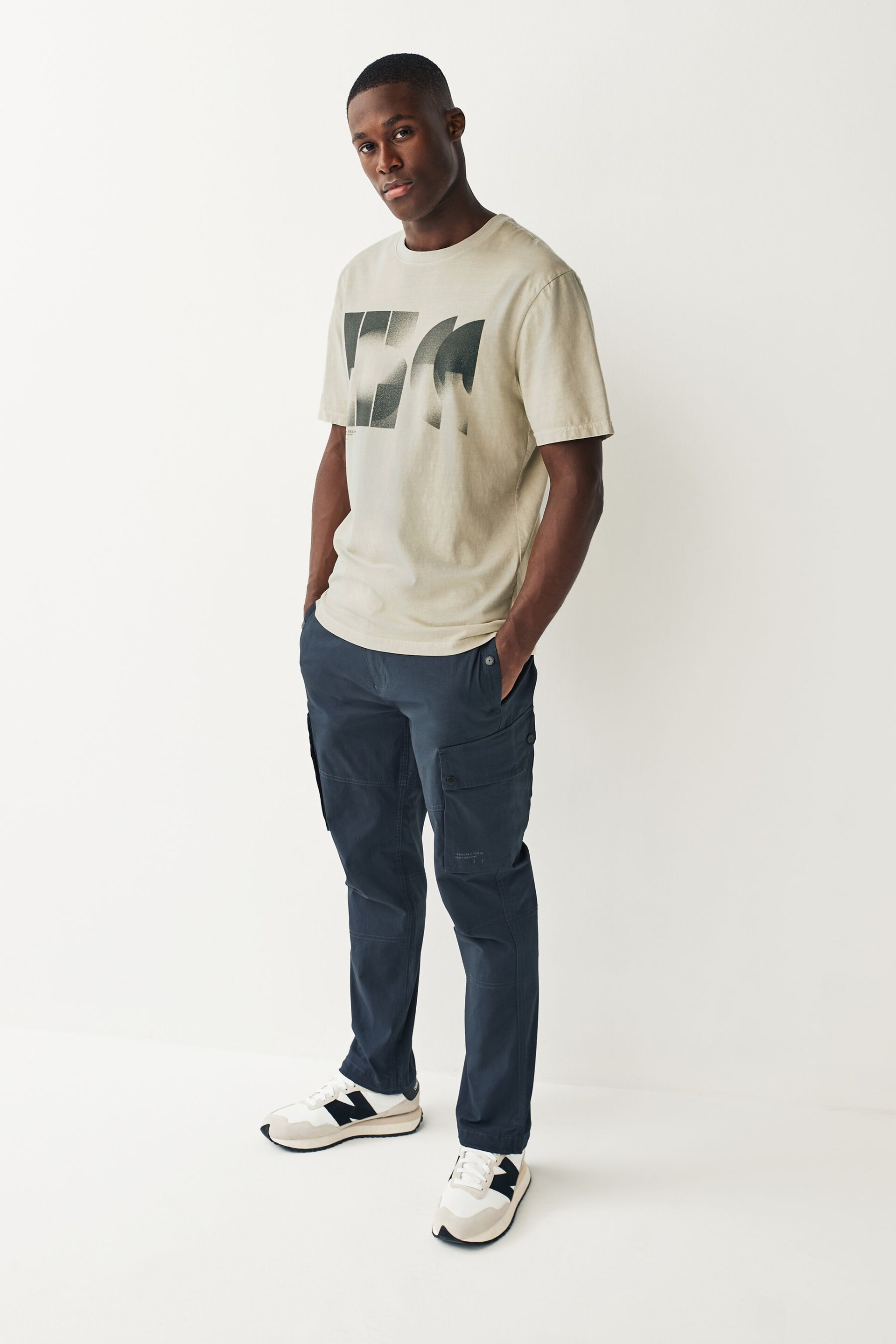 Stone Natural Shapes Print T-Shirts - Image 5 of 11