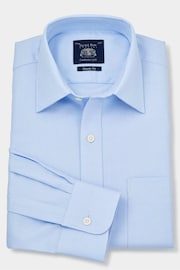 Savile Row Company Sky Blue Classic Fit Double Cuff Formal Shirt - Image 3 of 5