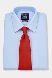 Savile Row Company Sky Blue Classic Fit Single Cuff Formal Shirt - Image 4 of 5