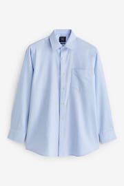 Savile Row Company Sky Blue Classic Fit Single Cuff Formal Shirt - Image 5 of 5