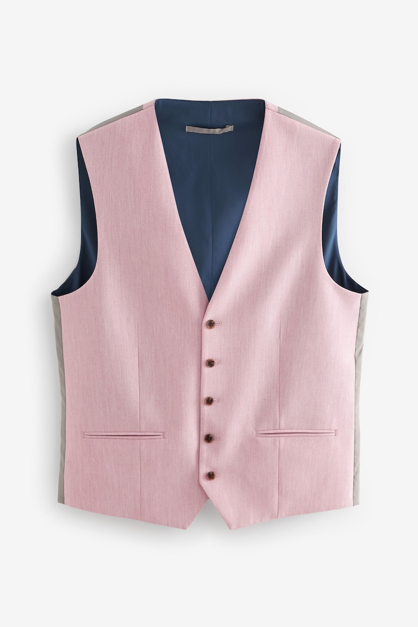 Pink Regular Fit Motionflex Stretch Waistcoat - Image 6 of 9