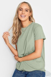 Long Tall Sally Green Drawstring Hem Cotton T-Shirt - Image 4 of 4