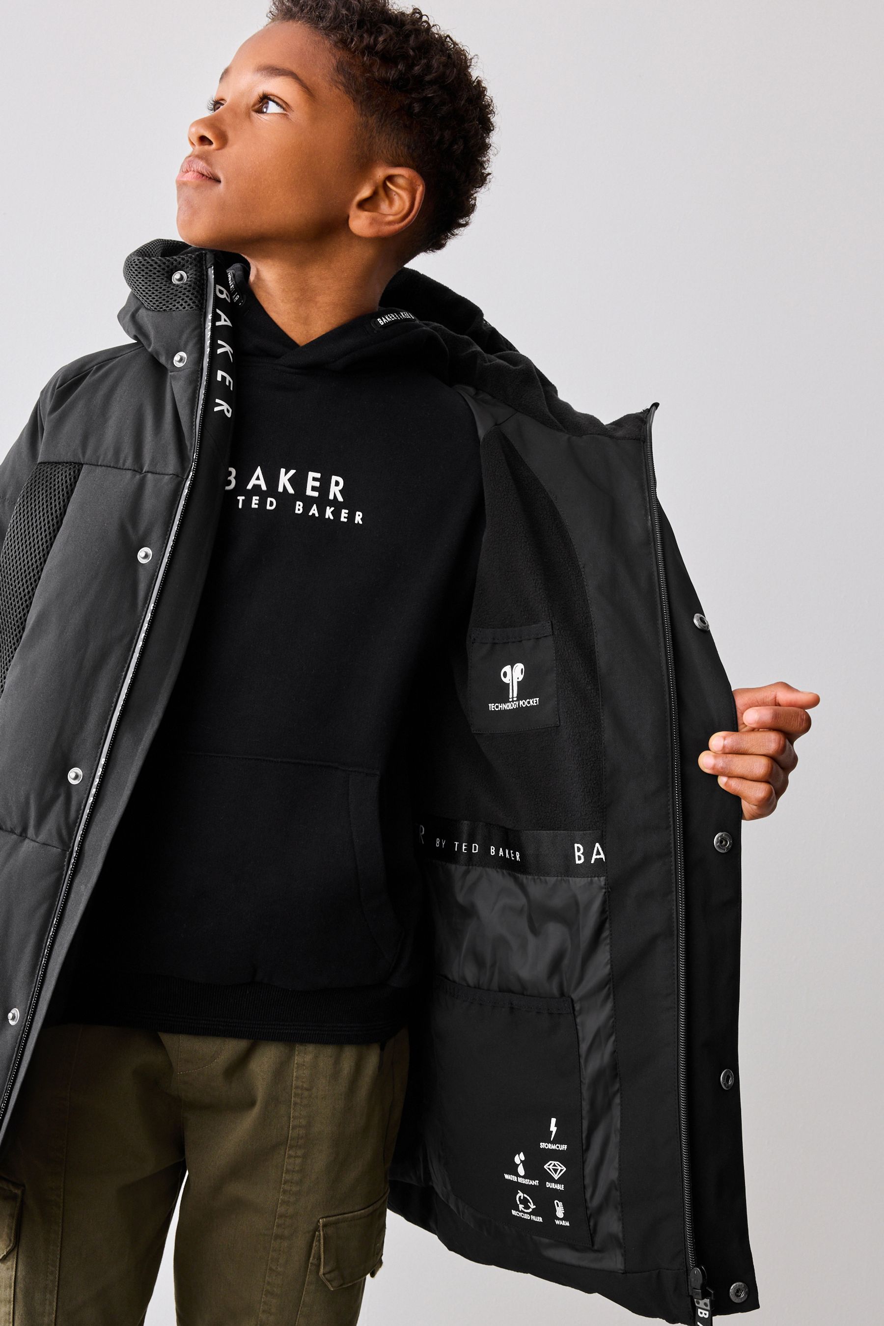 Buy Baker by Ted Baker Shower Resistant Parka Coat from Next USA