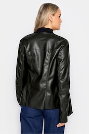 Long Tall Sally Black PU Waterfull Jacket - Image 2 of 5