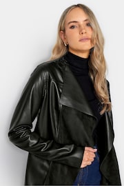 Long Tall Sally Black PU Waterfull Jacket - Image 5 of 5