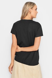 Long Tall Sally Black Drawstring Hem Cotton T-Shirt - Image 3 of 3