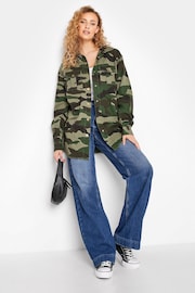 Long Tall Sally Green Camo Utility Jacket - Image 3 of 4