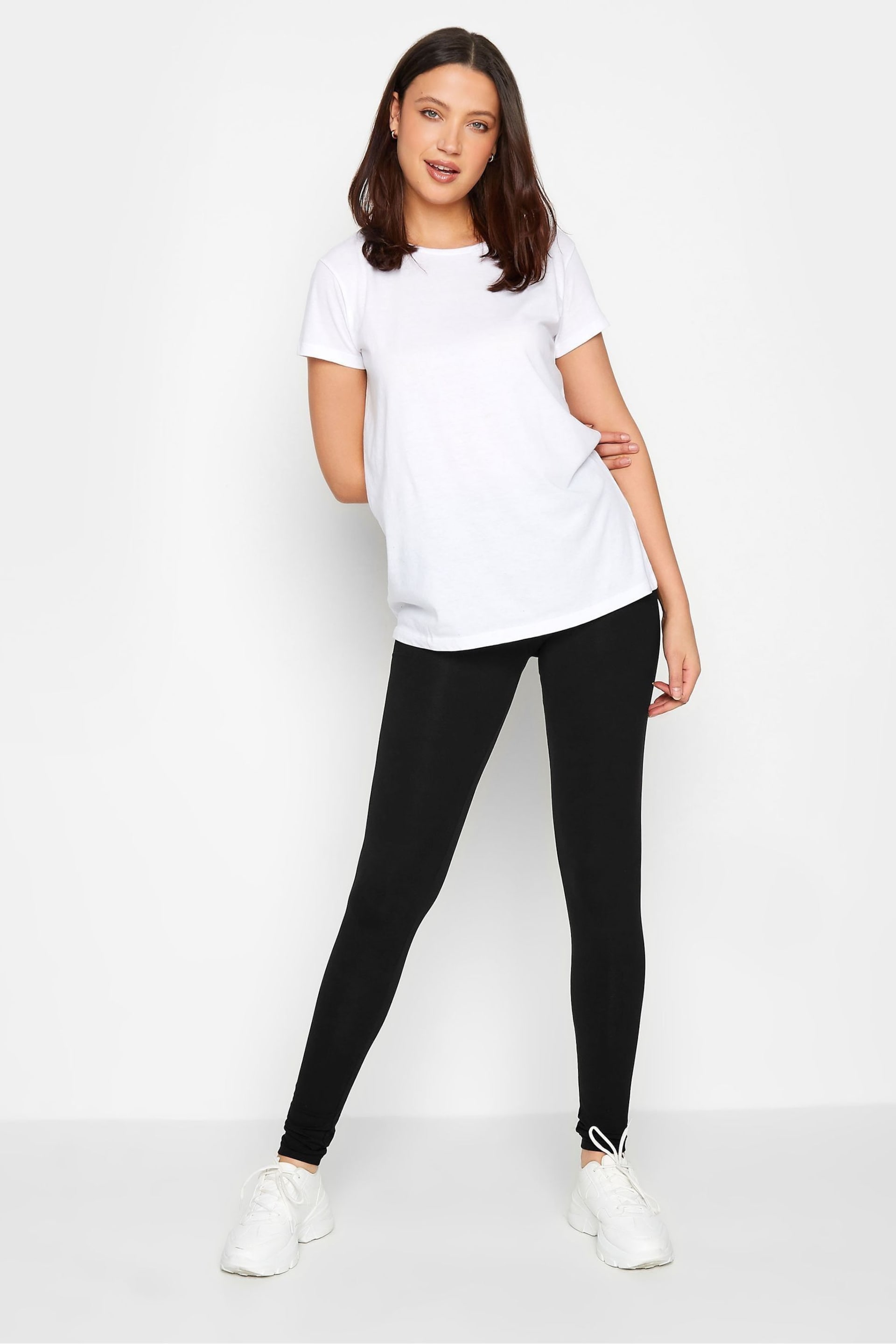 Long Tall Sally Black Stretch Cotton Leggings 2 Pack - Image 2 of 4