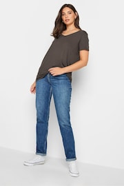 Long Tall Sally Brown Basic V-Neck Top - Image 3 of 4