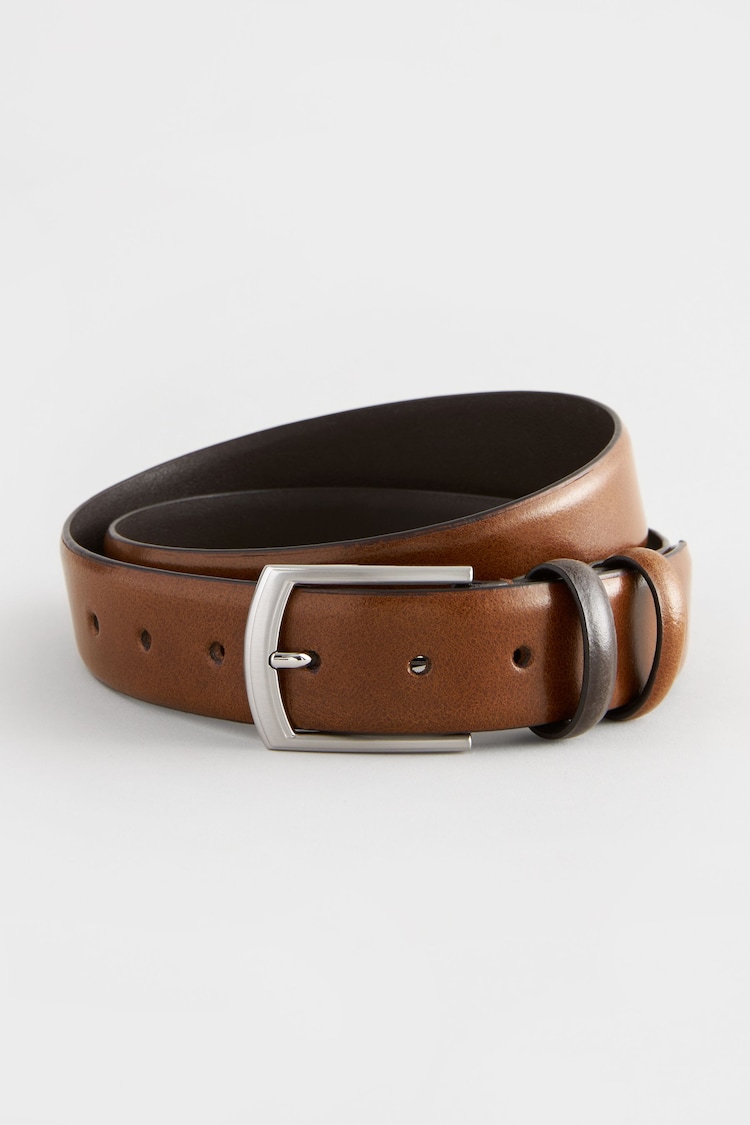 Tan Brown Formal Leather Belt - Image 2 of 4