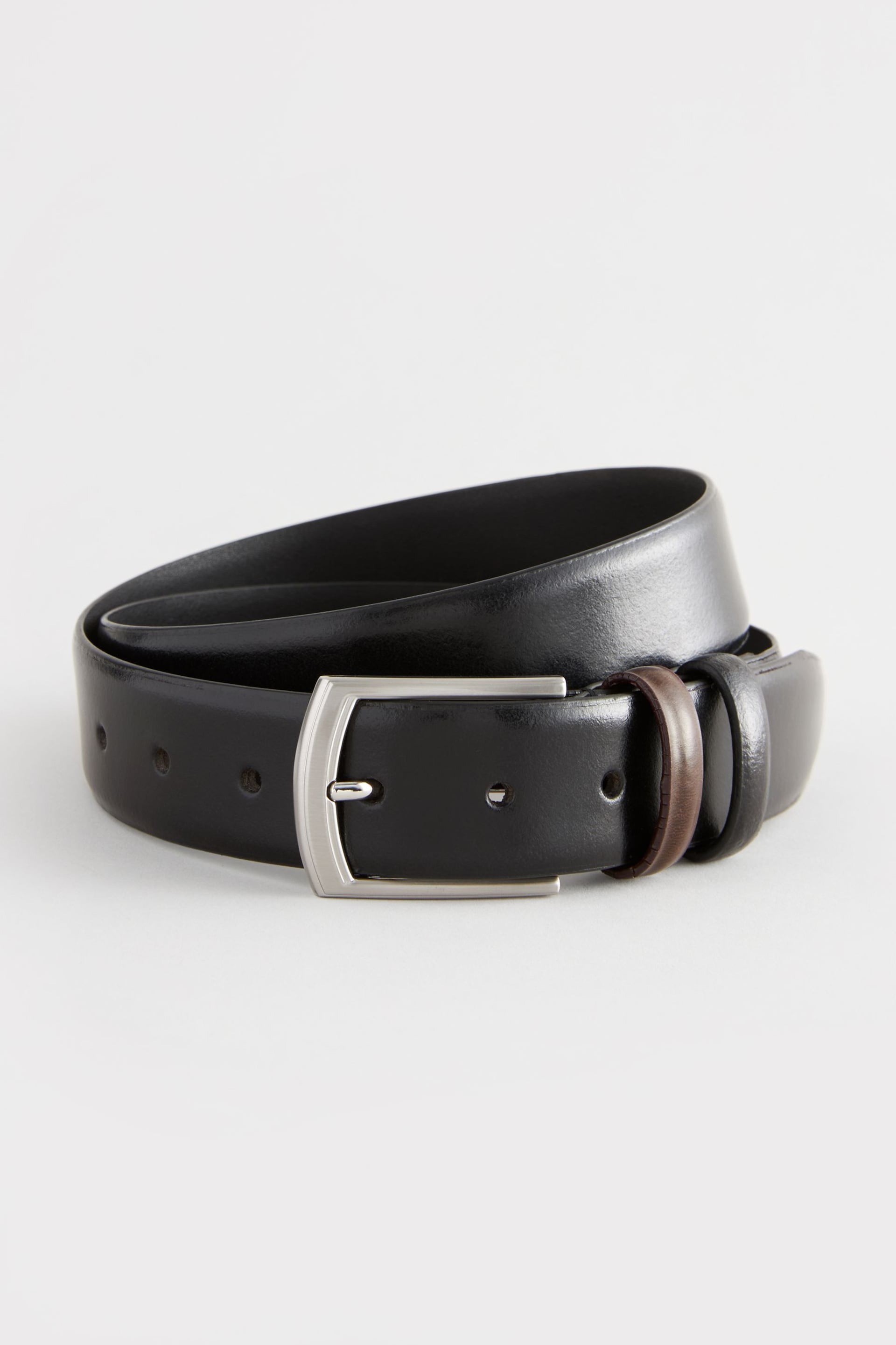 Black Formal Leather Belt - Image 2 of 3