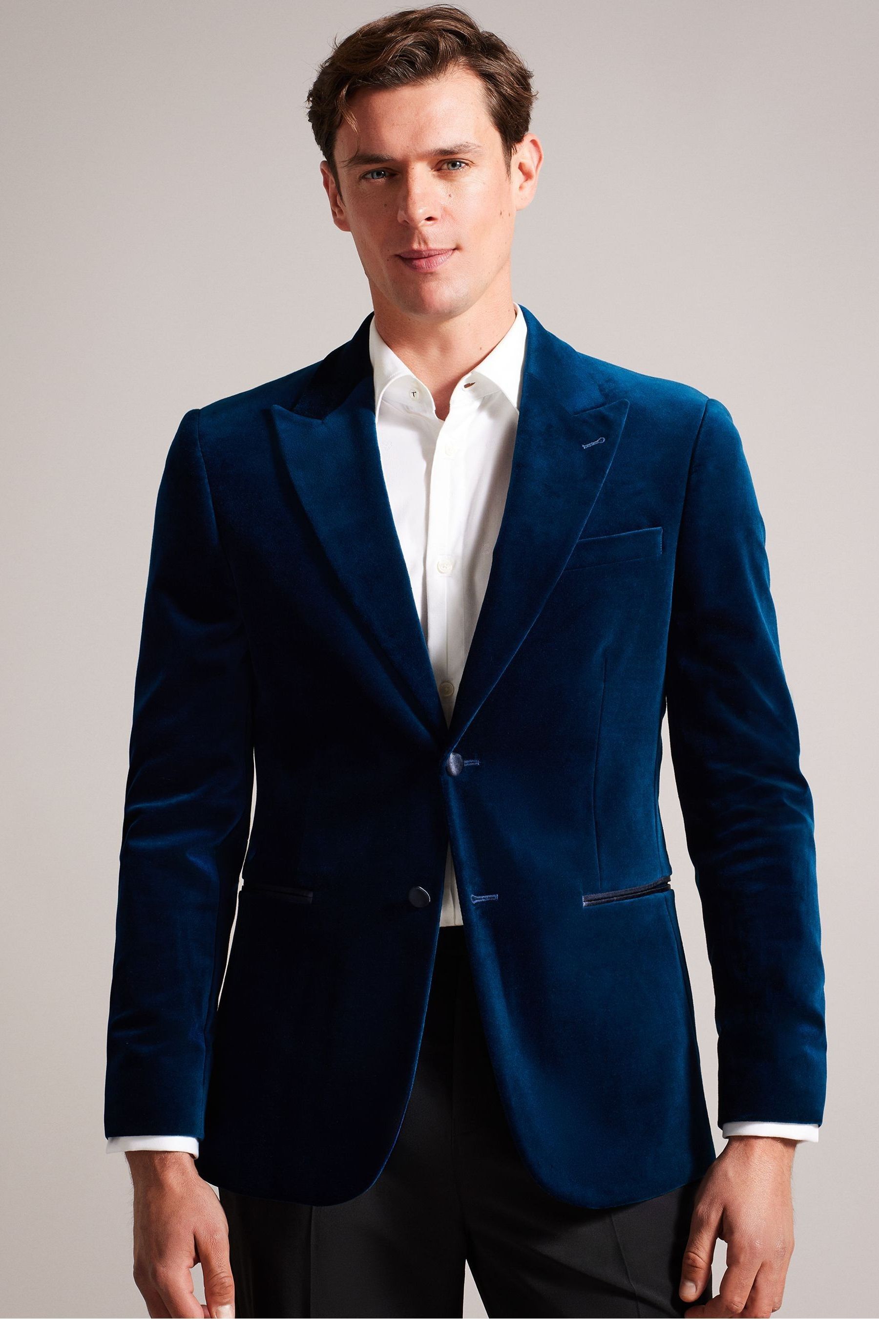 Ted baker blue velvet dress 2025