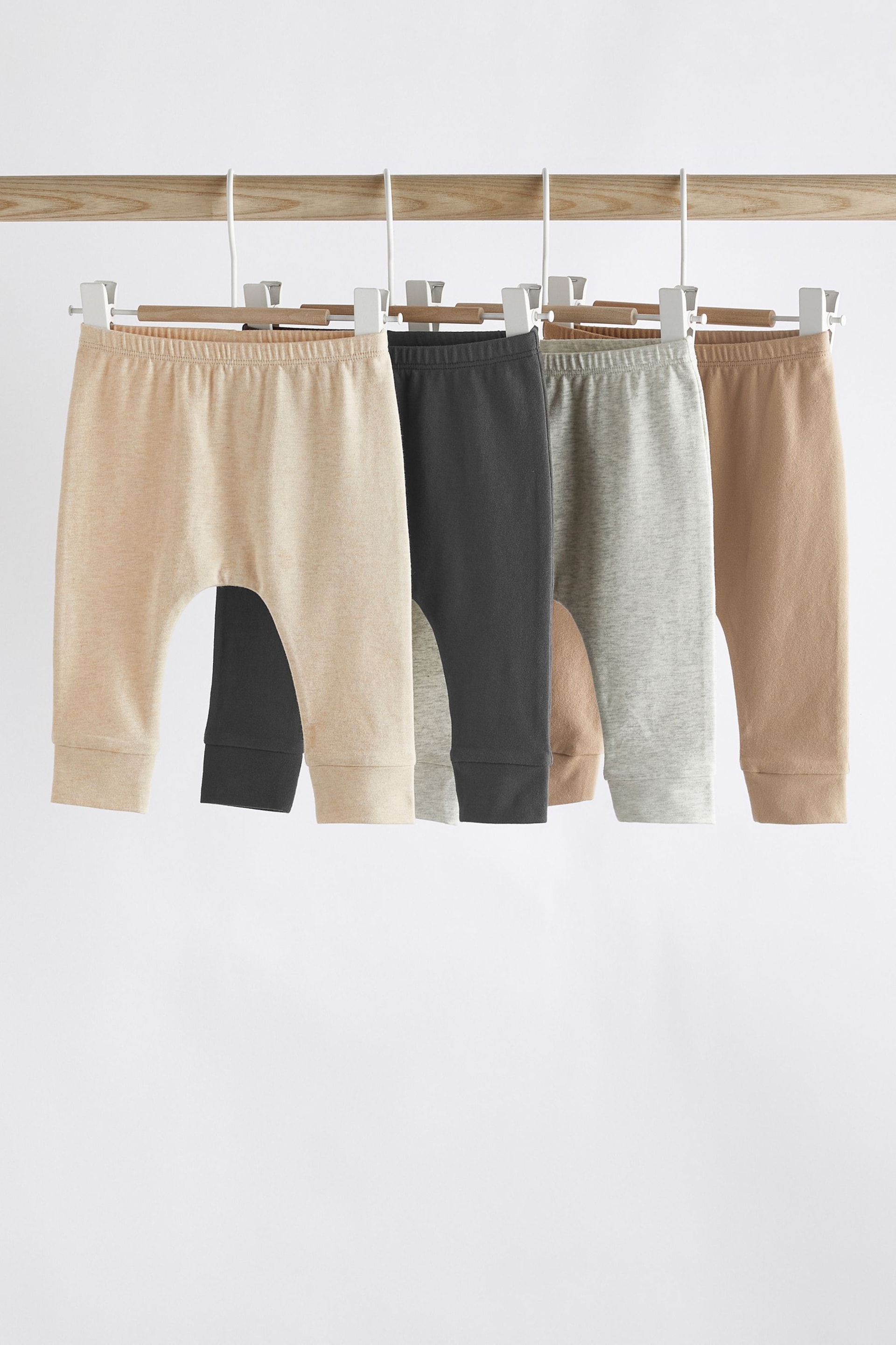 Neutral Baby Leggings 4 Pack (0mths-2yrs) - Image 1 of 10