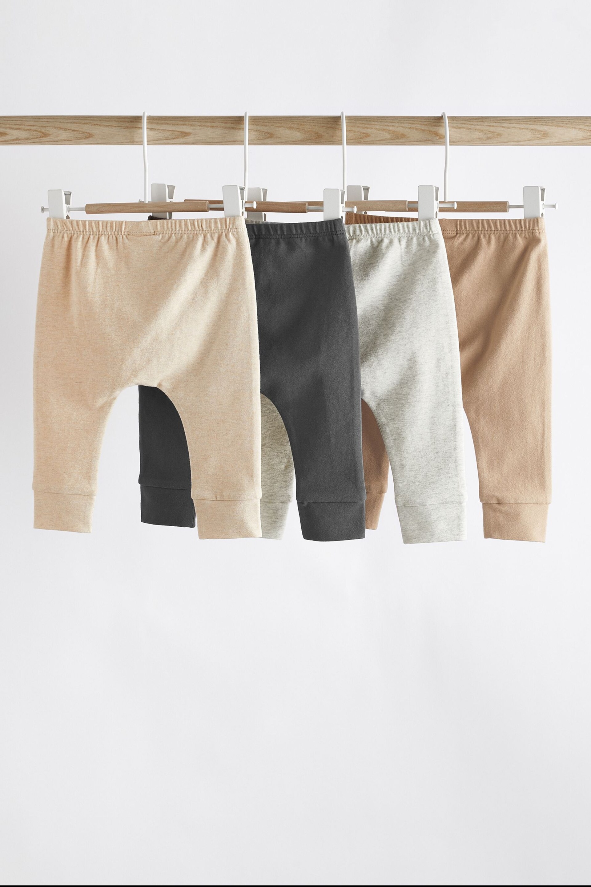 Neutral Baby Leggings 4 Pack (0mths-2yrs) - Image 2 of 10