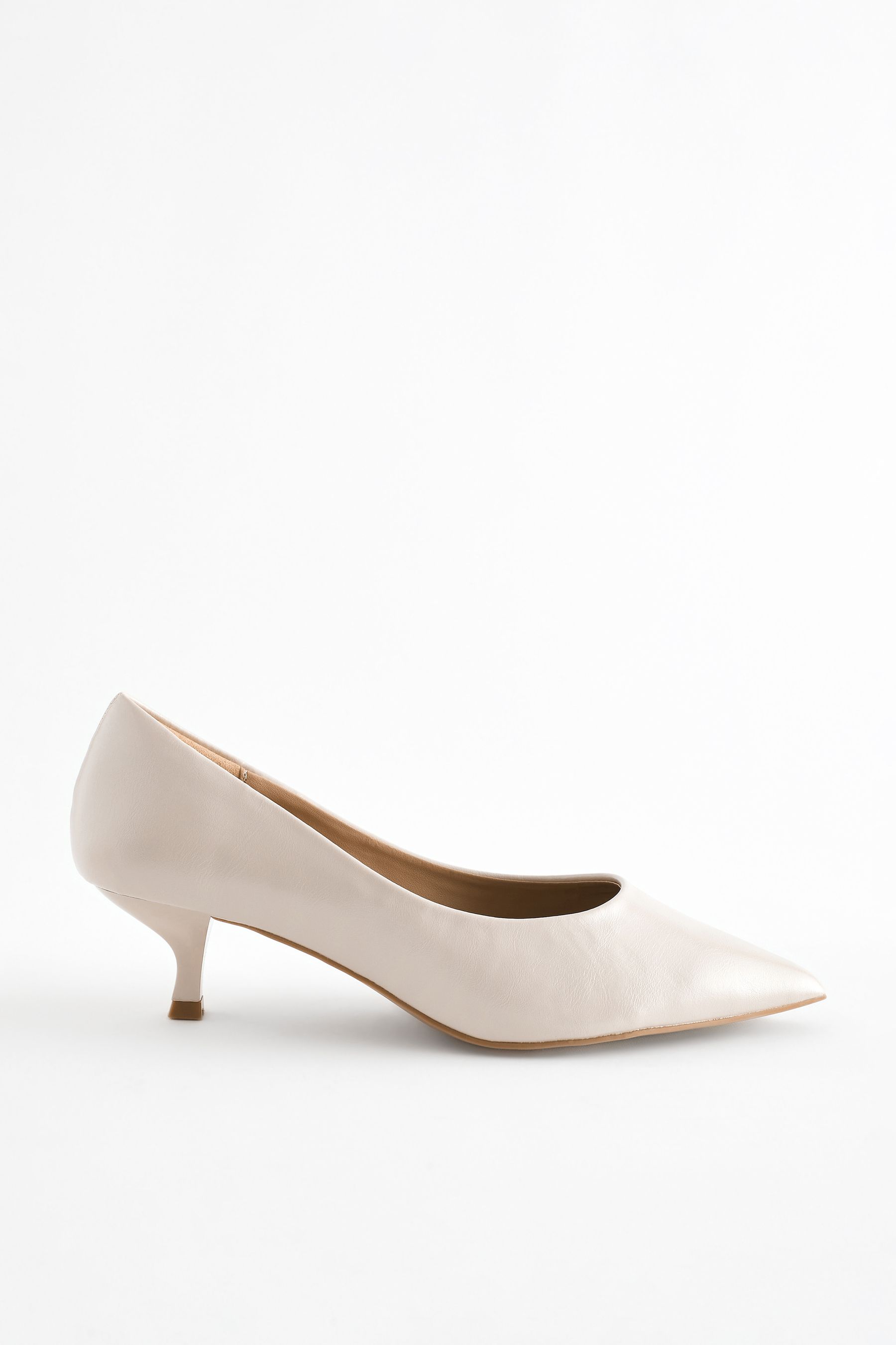 Buy Bone Extra Wide Fit Forever Comfort Kitten Heel Court Shoes from Next Canada