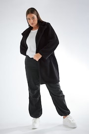 Yours Curve Black Faux Fur Coat - Image 1 of 3