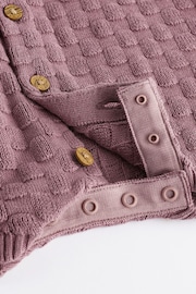 Mauve Purple Baby Knitted Romper (0mths-2yrs) - Image 6 of 6