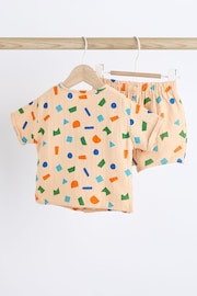 Cream/Bright Shape Top And Shorts Set (0mths-2yrs) - Image 2 of 9