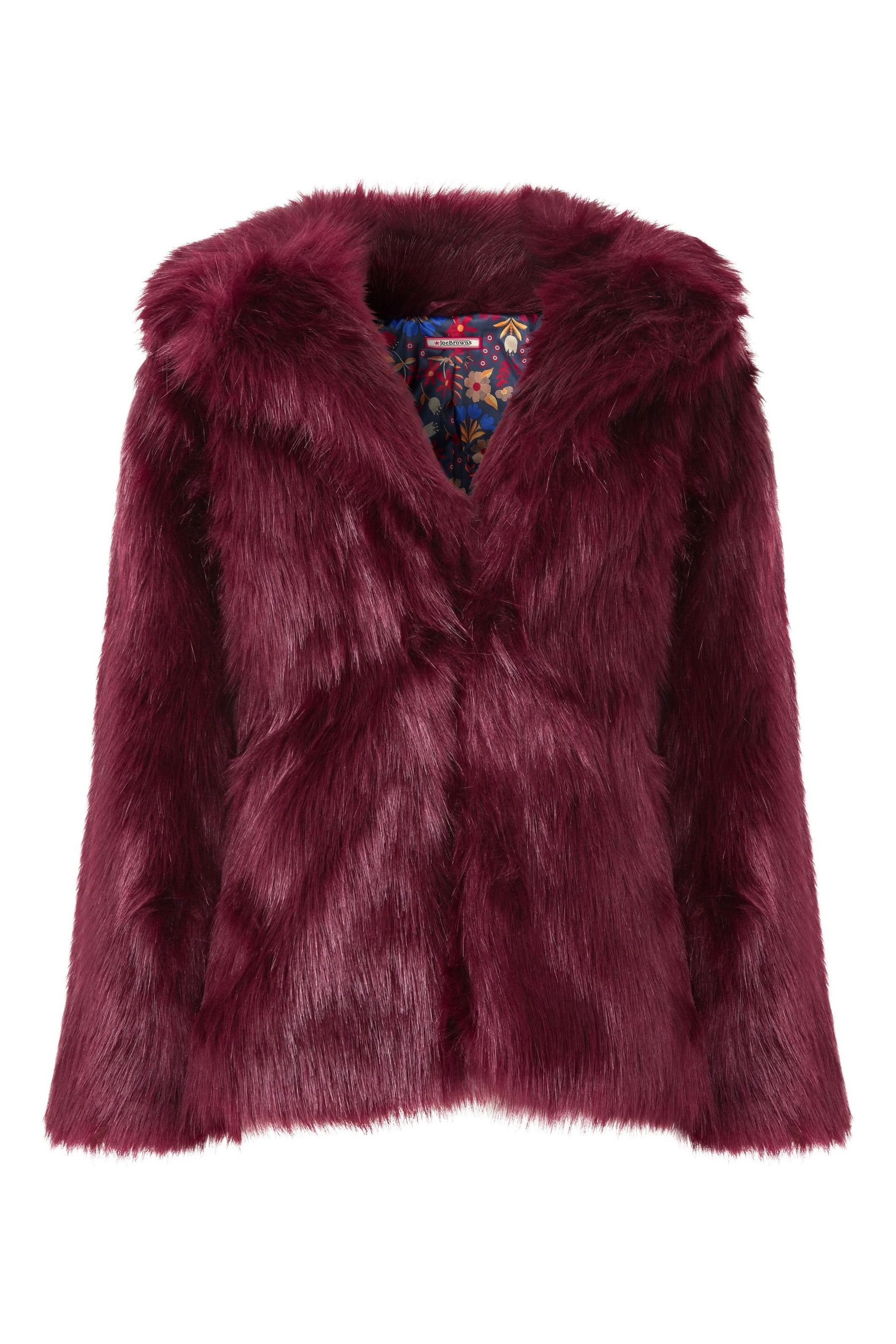 Buy Joe Browns Red Fabulous Faux Fur Coat from Next Luxembourg
