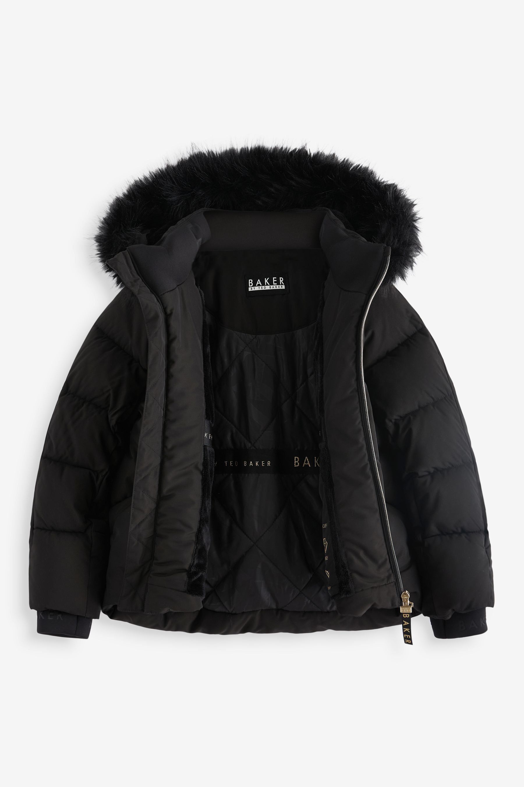 Girls black ted baker coat online