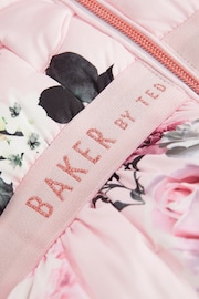 Baker by Ted Baker Pink Floral Padded Coat - Image 14 of 16