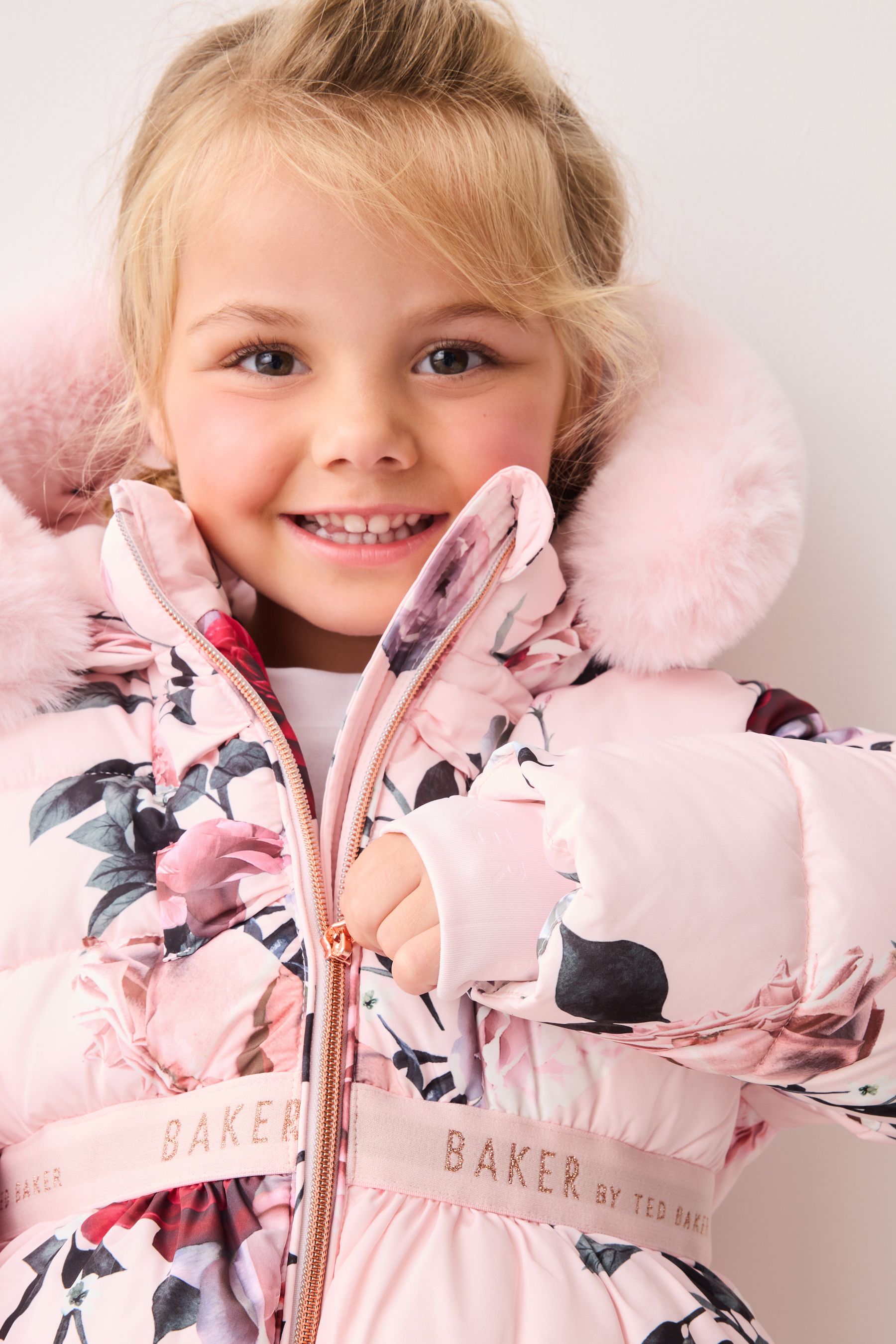 Ted baker pale pink coat top