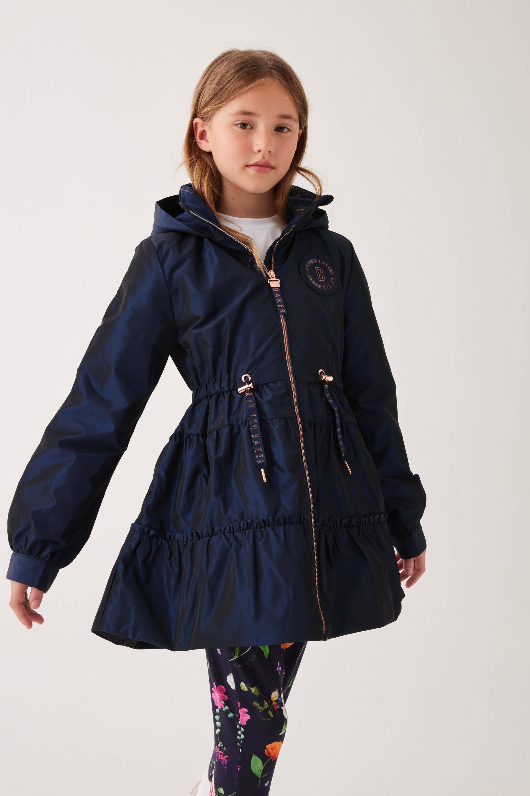 Ted baker navy blue coat hot sale