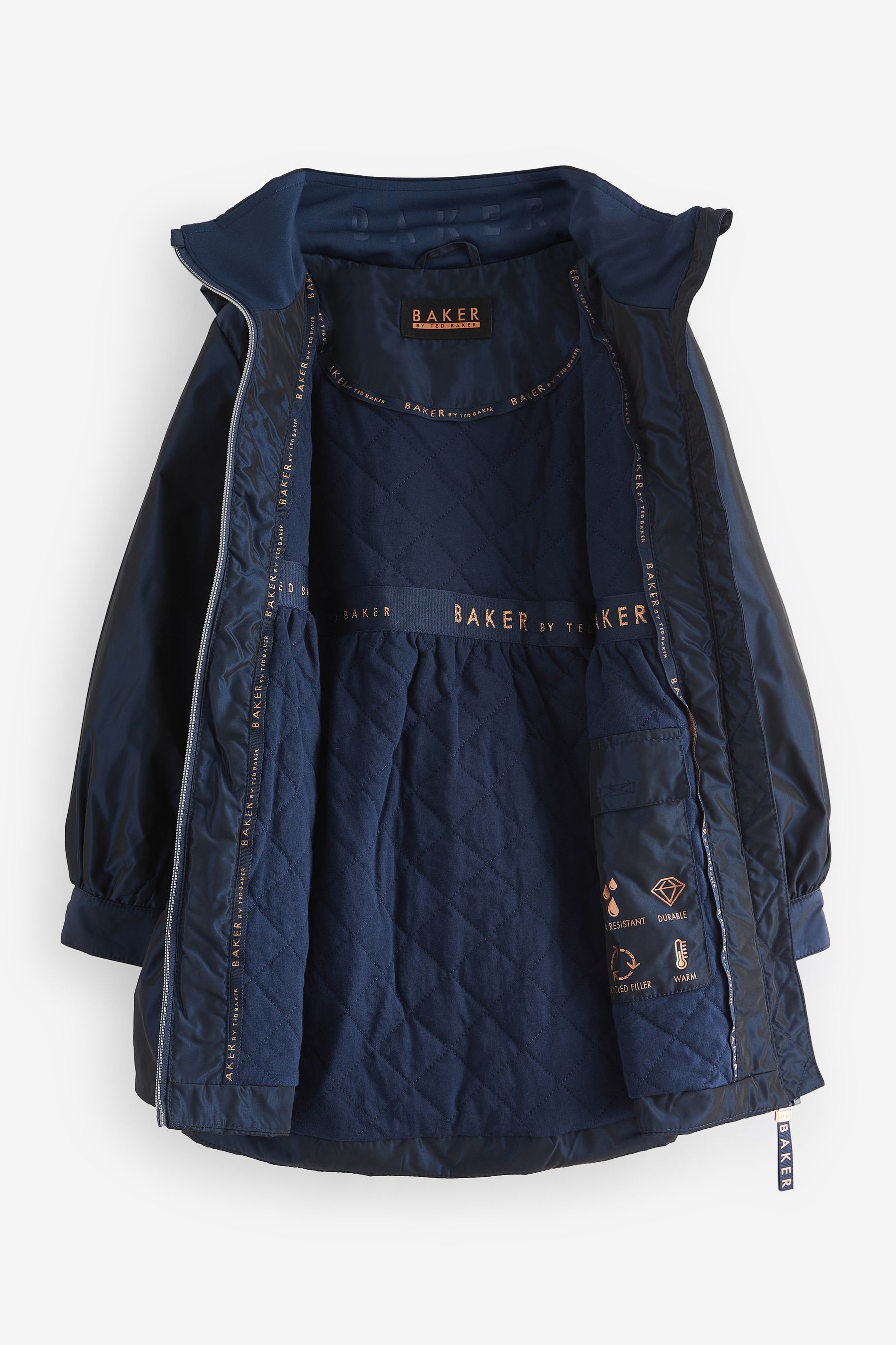 Ted baker navy coat top