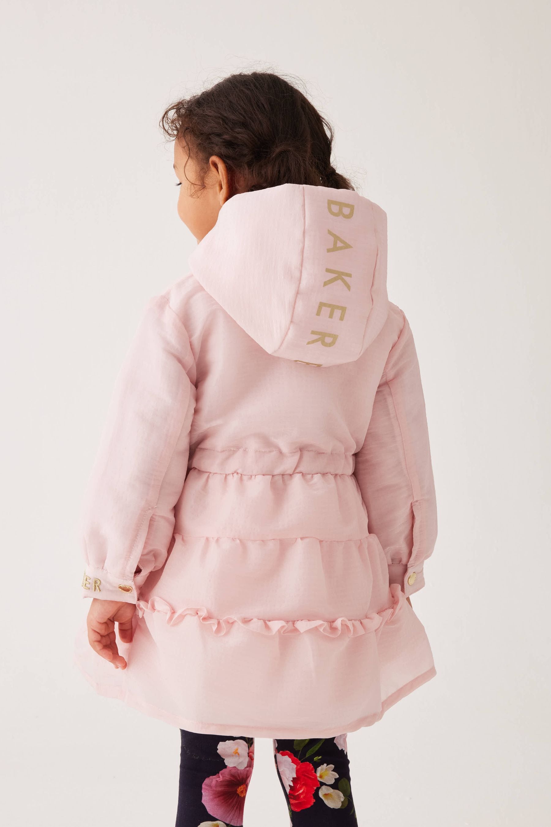 Girls frill coat on sale