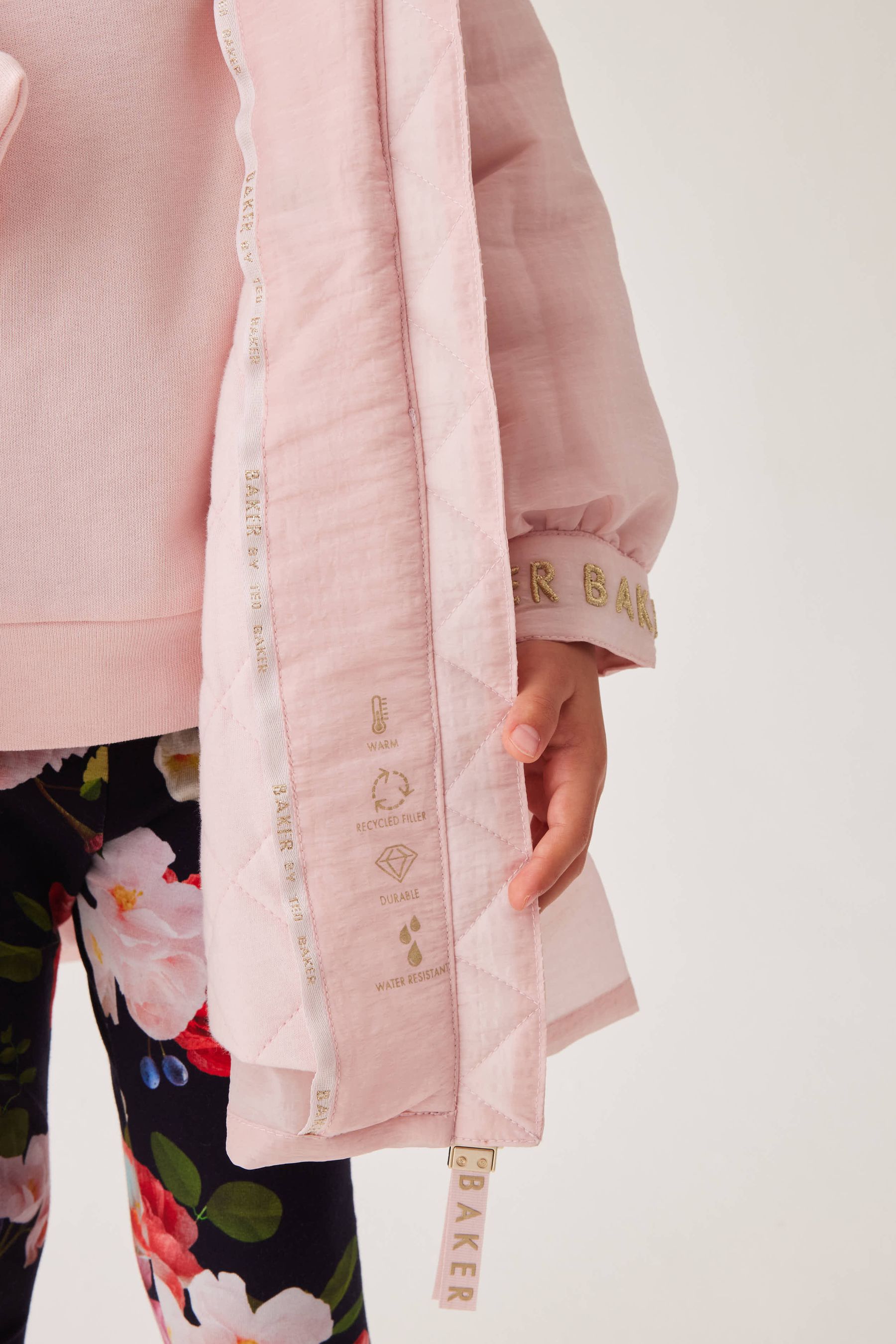 Buy Baker by Ted Baker Pink Shower Resistant Frill Coat from Next Luxembourg