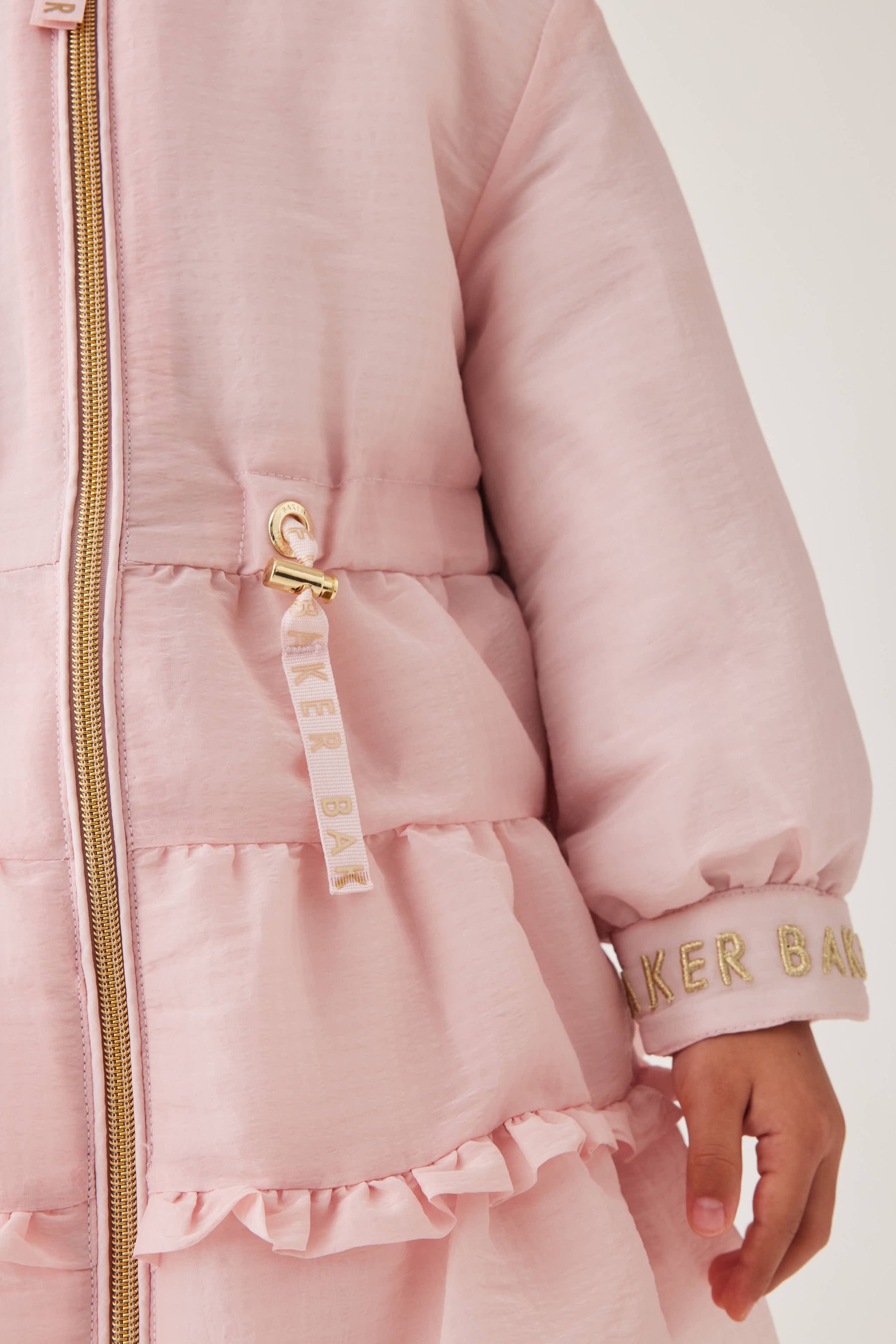 Buy Baker by Ted Baker Pink Shower Resistant Frill Coat from Next Luxembourg