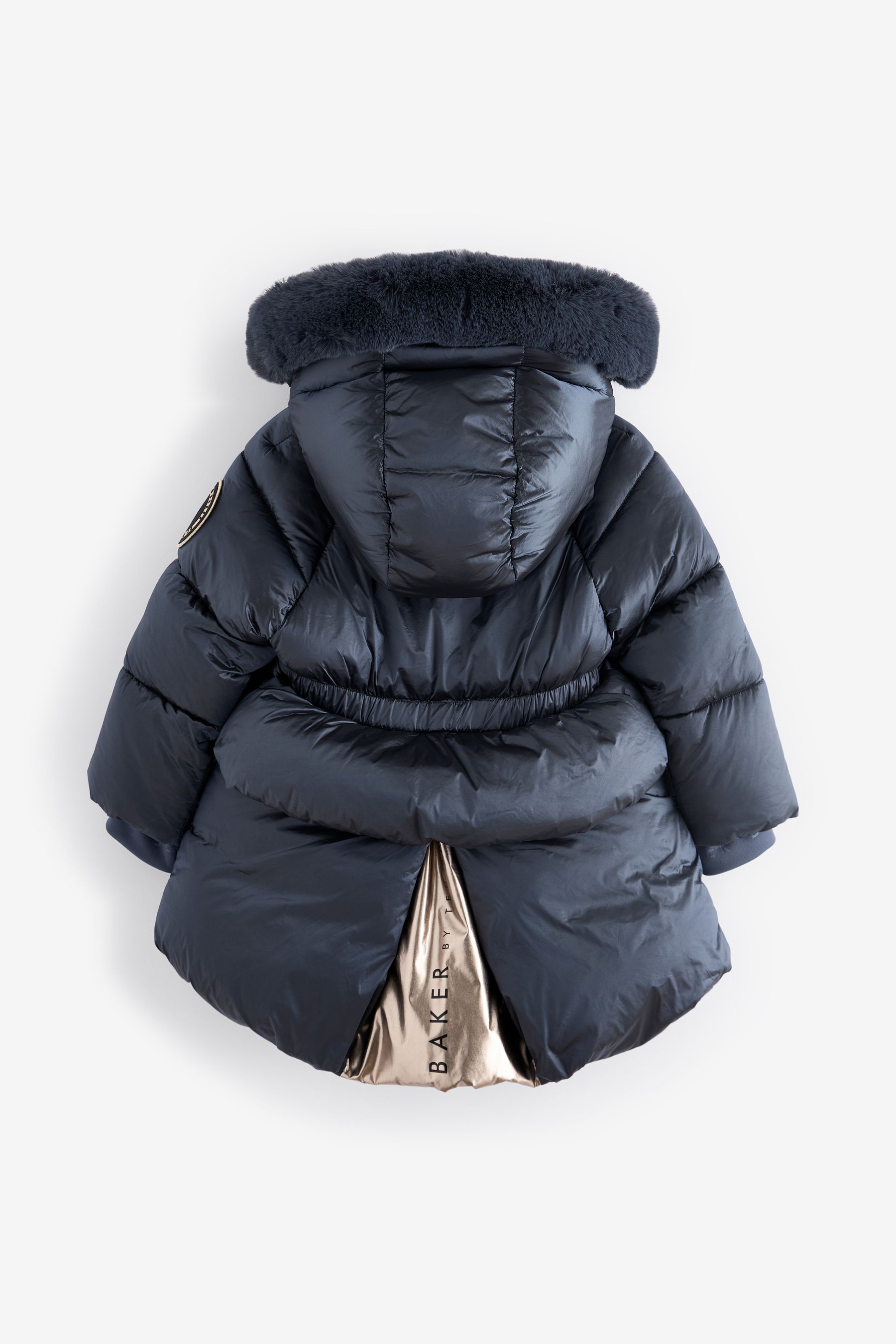 Buy Baker by Ted Baker Navy Pearl Shower Resistant Padded Coat from the Next UK online shop