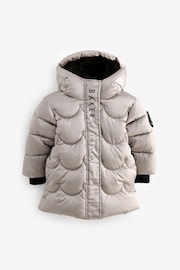 Baker by Ted Baker Oyster Shower Resistant Scallop Padded Coat - Image 8 of 17