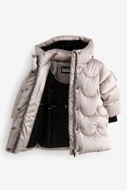 Baker by Ted Baker Oyster Shower Resistant Scallop Padded Coat - Image 9 of 17