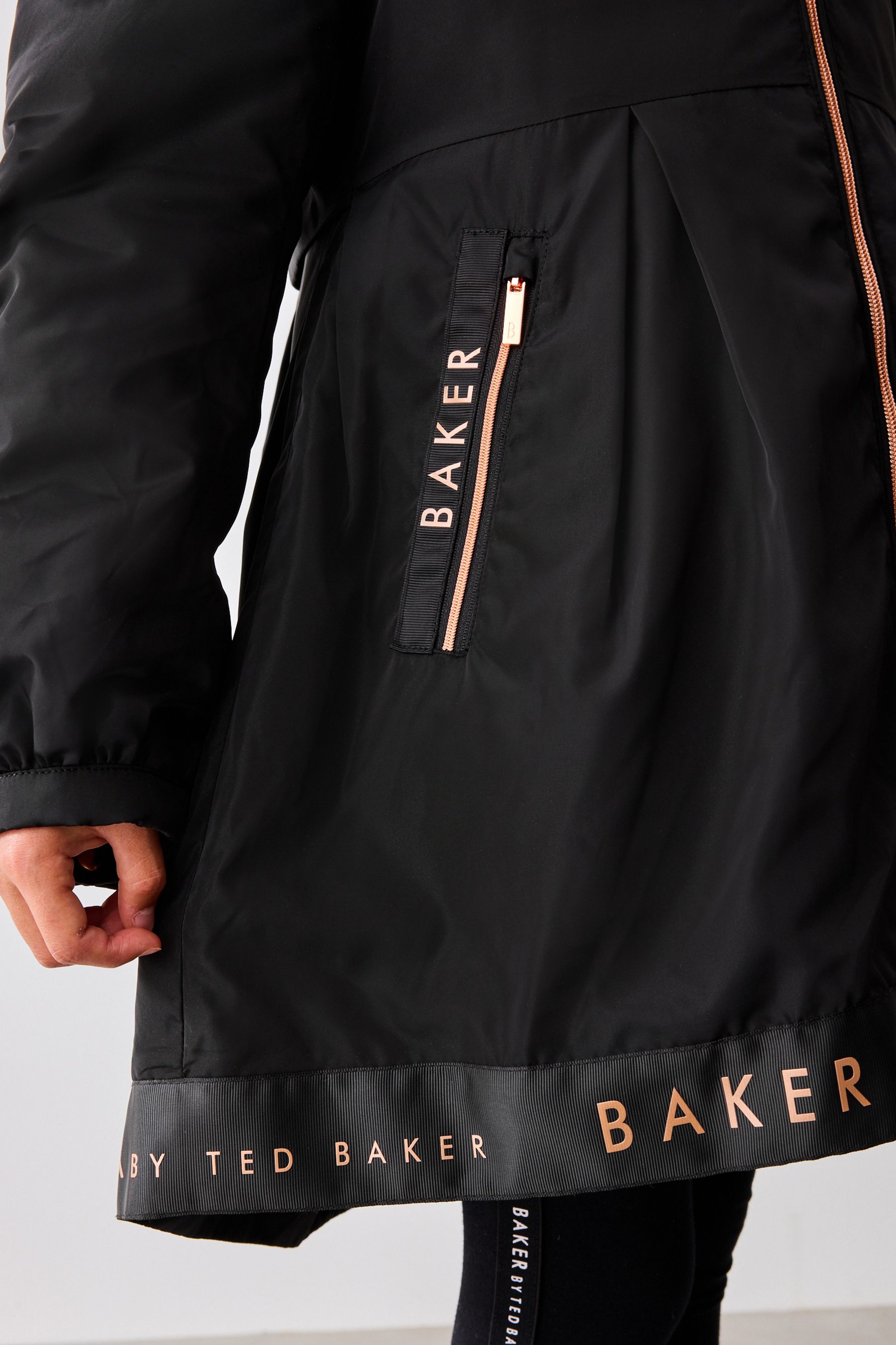 Buy Baker by Ted Baker Navy Shower Resistant Printed Raincoat from Next USA