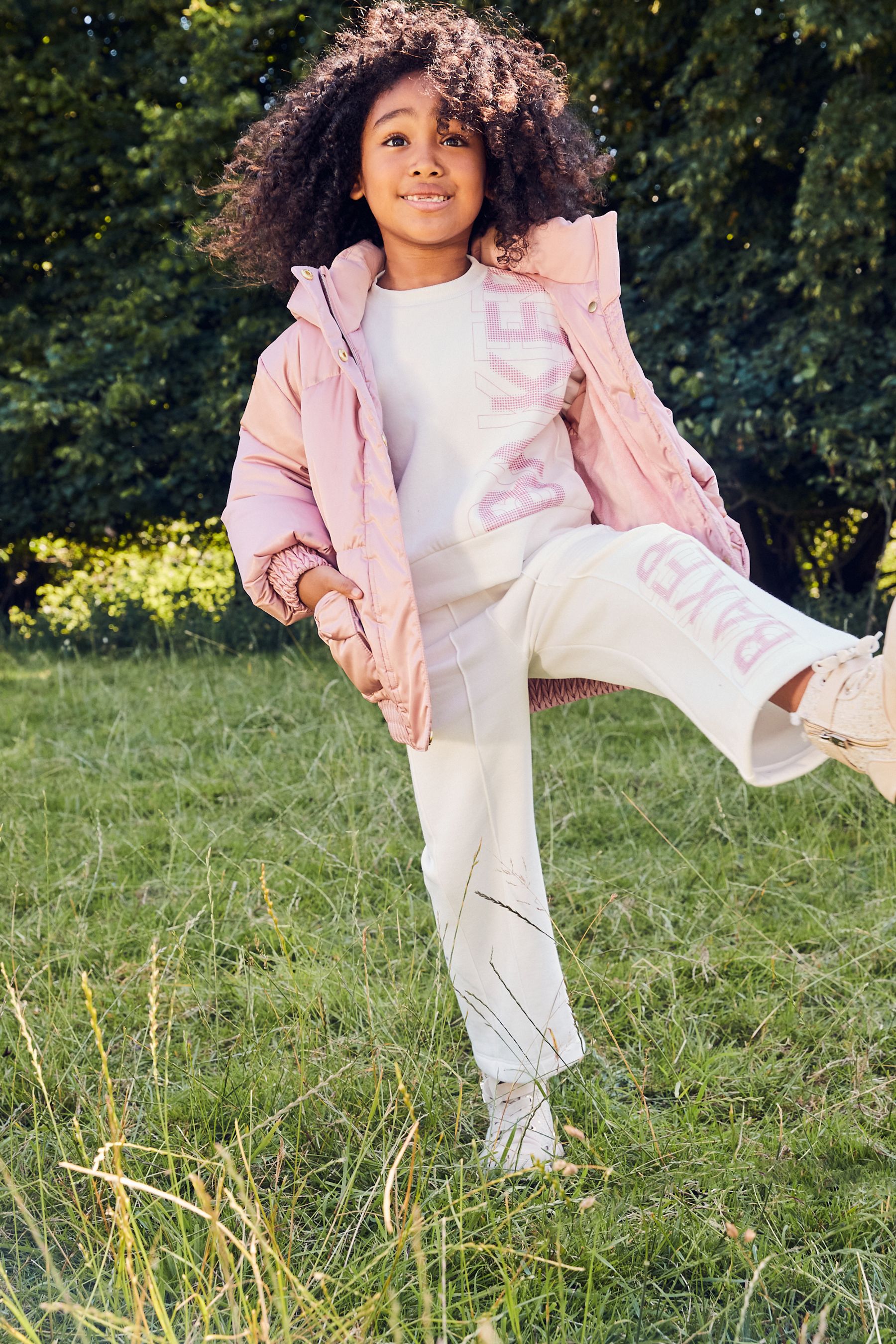 Buy Baker by Ted Baker Pink Shower Resistant Bow Pocket Padded Coat from Next Luxembourg